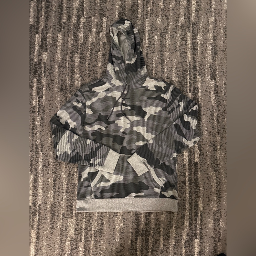 Sun + Stone Gray Camouflage Hoodie